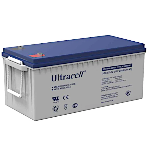 Bateria ULTRACELL VRLA 12V 200Ah Ciclo profundo UCG200-12 - SKU: BA00035