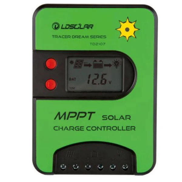 Regulador de carga MPPT 12/24V 75V/15A - LD Solar TD2107 - SKU: PW00022